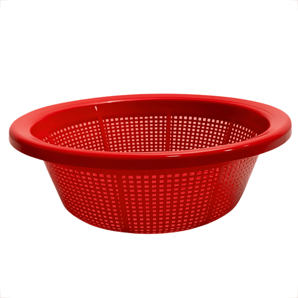 Escorredor de Alimentos Multiuso Macarrão Frutas Legumes 27x12cm Plastico Colorido