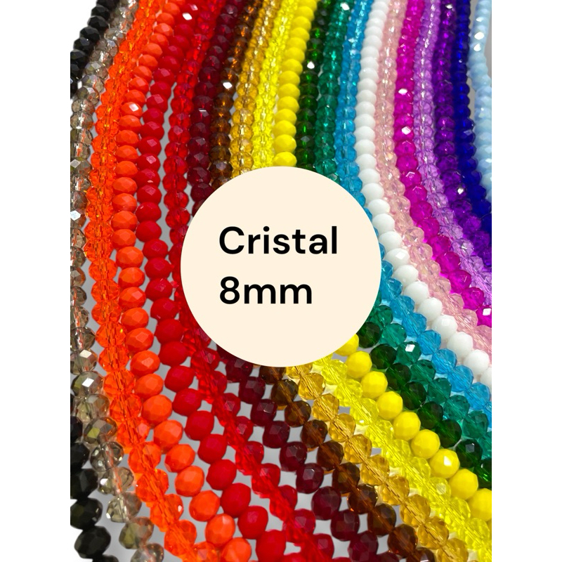 Cristal Achatado Chinês - 8MM