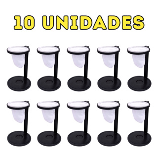 Kit 10 Mini Coador de Café Individual de Pano com Suporte Desmontável Reutilizável em Oferta na Shopee