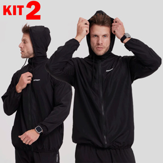 Kit 2 Jaquetas Masculinas Impermeável Com Capuz Forrado Premium em Oferta na Shopee