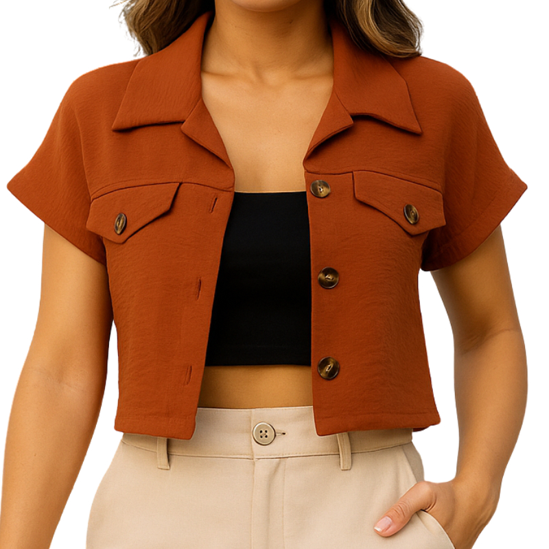 Cropped com Botões: Onde Comprar | BuscaProdutos