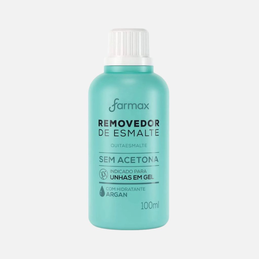 Removedor Esmalte Sem Acetona Argan Unha Gel 100ml Farmax Envio Imediato Glicerina Nutritivo Hidrata