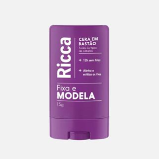 Cera em Bastão Ricca para Baby Hair Controle de Frizz 12h Acabamento Impecável Uso Diário 15g em Oferta na Shopee