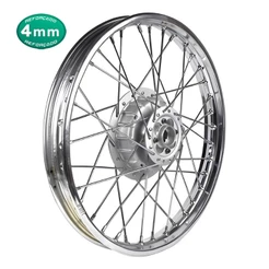 Jante Aro 19 Roda Calha Dianteira Bros 160 125 150 Freio á Tambor Cromada Raio 4mm Cromado Alinhada