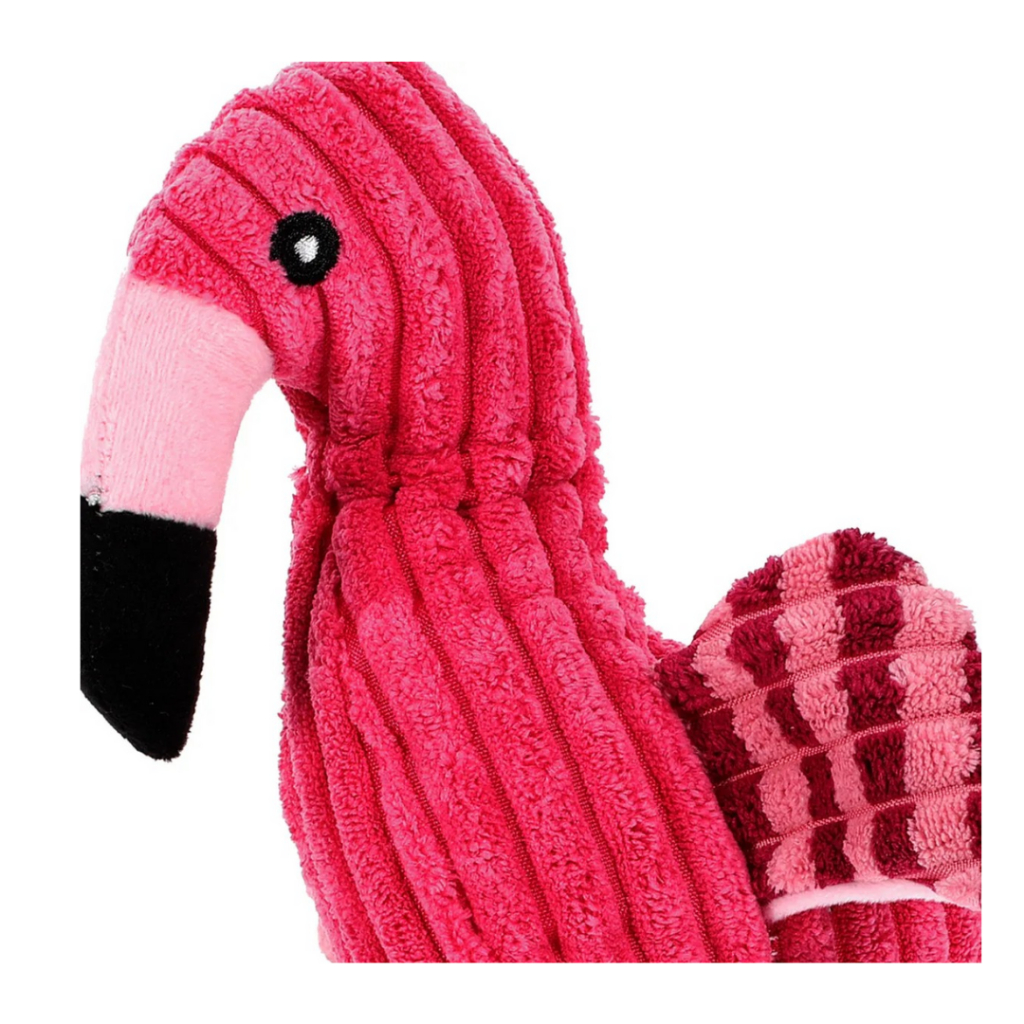 Mordedor Pelúcia Flamingo Pet Com Corda Para Mastigar Rosa Flamingo