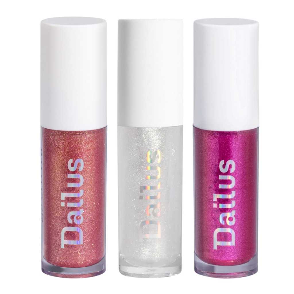 Dailus Lip Glitter Ultra Brilhante Hidrata Vegano Ácido Hialurônico Pantenol e Vitamina E - Escolha o Seu em Oferta na Shopee