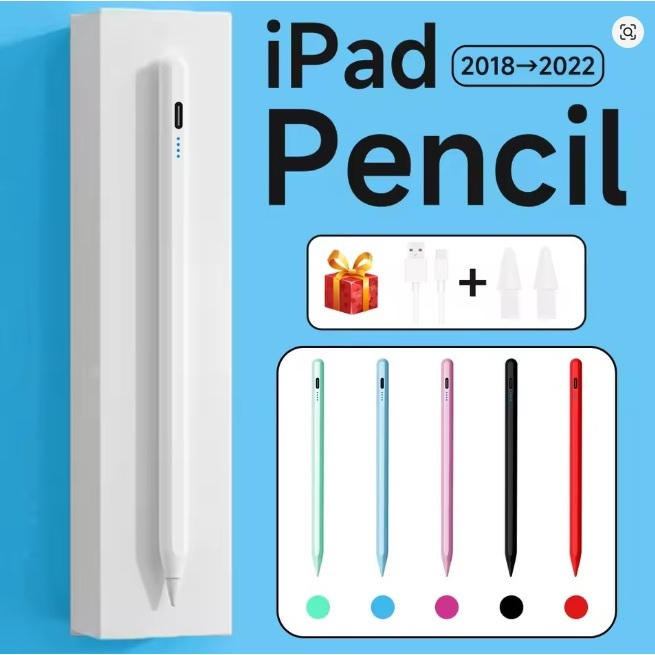 Caneta Touch Para iPad Stylus Pencil Palm Rejection rejeição de palma 2 pontas extras ipad air e pro