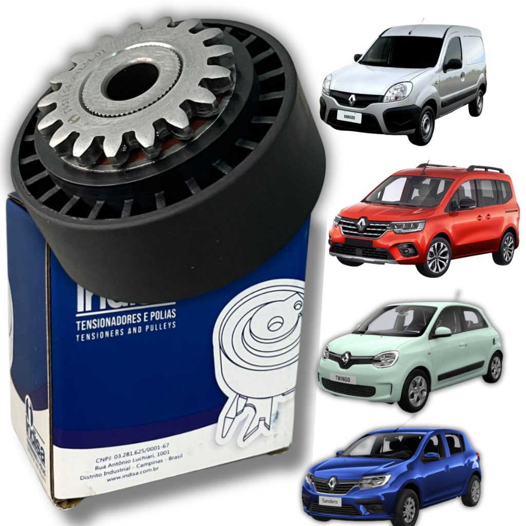 Polia Correia Dentada Para Veículos Renault Clio 1.0 Kango 1.6 Logan 1.0 Sandeiro 1.0 Twingo 1.2 Original Indisa