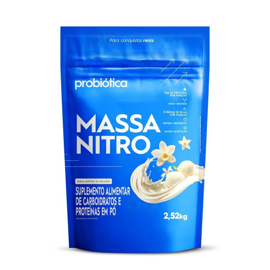 Hipercalórico Massa Nitro 2,52kg Refil - Probiotica em Oferta na Shopee
