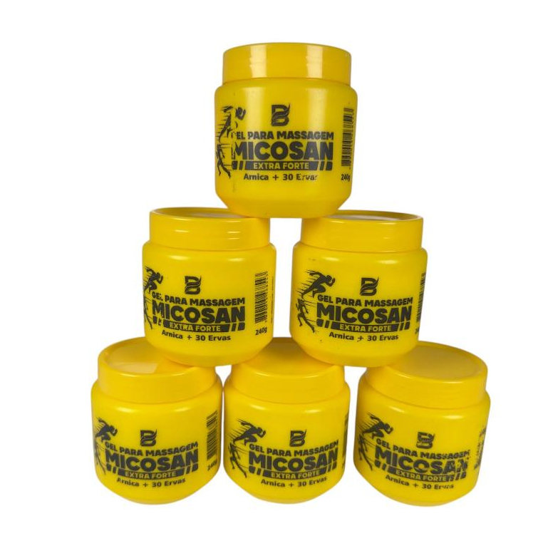 Kit Gel Para Massagem Micosan Extra Forte Com Arnica + 30 Ervas