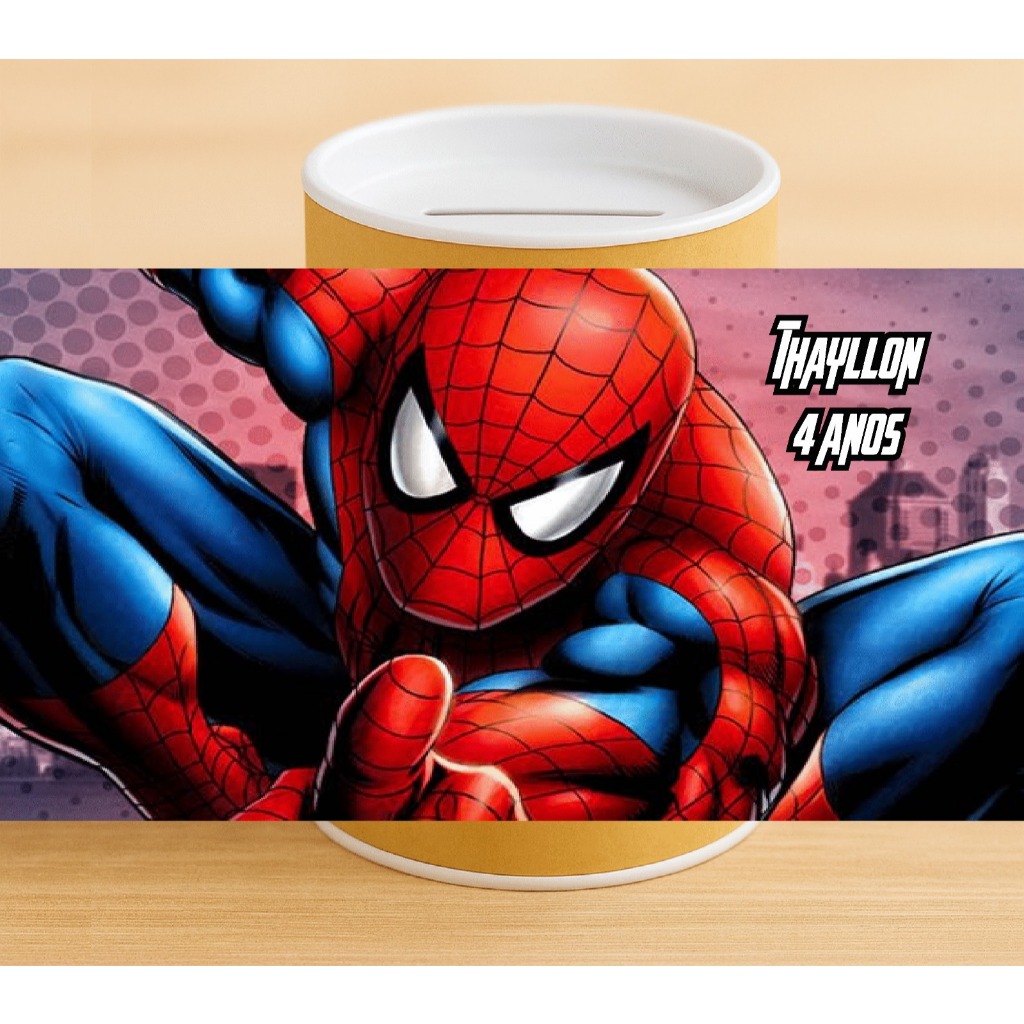 20 a 50- Adesivos para Cofrinho Personalizados Homem Aranha  – Ideal para Festas e Lembrancinhas! em Oferta na Shopee