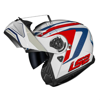 CAPACETE ESCAMOTEÁEVEL  LS2 STROBE II PHANTOM BRANCO BI COMPOSTO em Oferta na Shopee