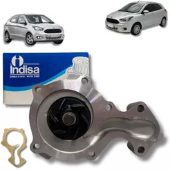 Bomba D'Água Indisa 204502 Para Ford Ka Sedan Ka+ 1.0 3cc 2015 2016 2017 2018