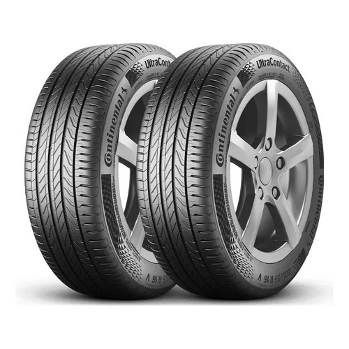 Kit 2 Pneus 205/55R16 Continental UltraContact 91V Aro 16 em Oferta na Shopee