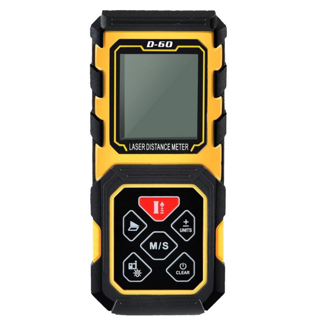 Trena Digital a Laser Finder D-60 – Medidor de Distância Eletrônico até 60 Metros
