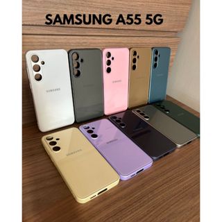Capa Capinha Case Samsung A55 resistente com proteção de câmera e toque sofisticado em Oferta na Shopee