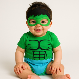Body Bebê Infantil Menino Mêsversário Temático Hulk Super Confortável Linha Premium em Oferta na Shopee
