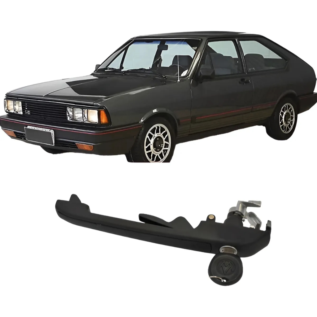 Maçaneta Externa Dianteira Direita/Esquerda Passat G1 74/78 Passat GII 79/84 Passat GIII 84/88 Preta