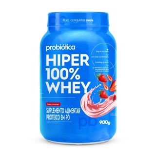 Hiper 100% Whey Probiótica Baunilha Pote 900g em Oferta na Shopee