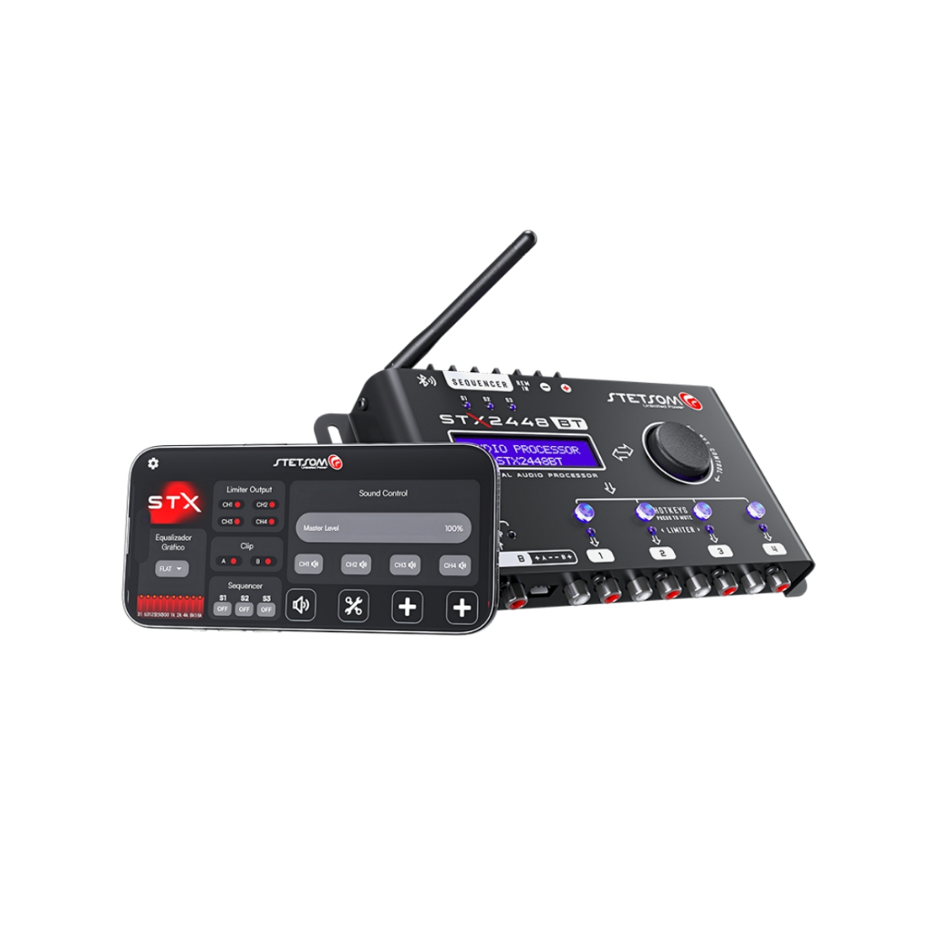 Imagem Processador Stetsom Stx 2448 Bt Audio Digital Bluetooth