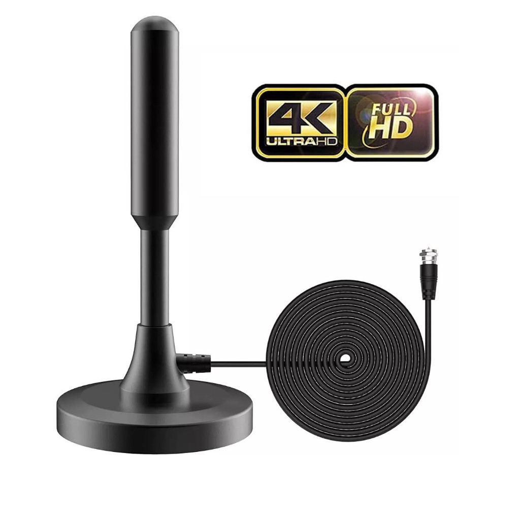 Antena Digital Tv Hd Interna / Externa 4k Portátil 3 Metros