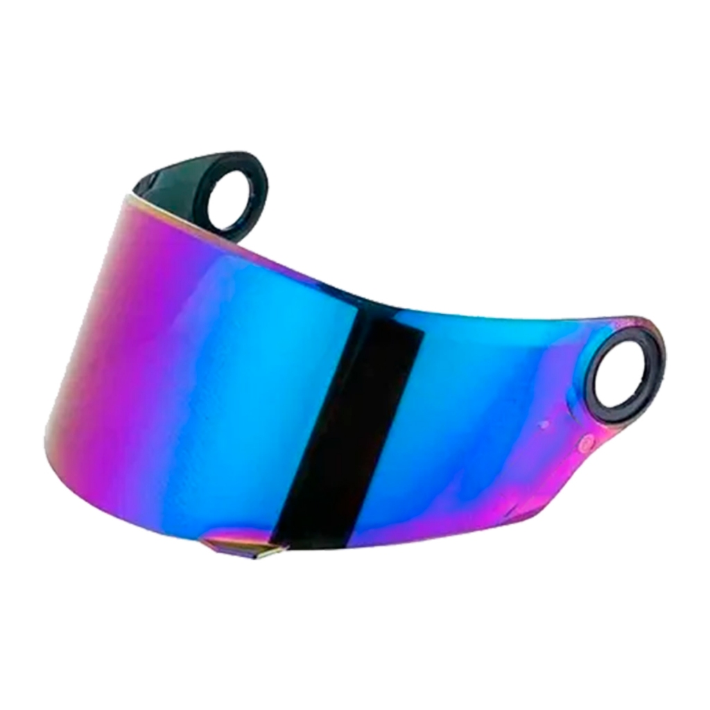 Viseira Espelhada Revo Antirisco Ls2 Ff358 Fw3 Gt Camaleão Rainbown Vermelha Diversas Cores