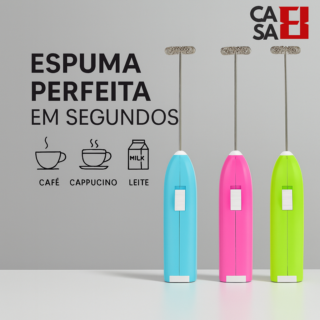 Mixer Portátil Elétrico Pilha AA Espumador para Café Cappuccino matcha Leite Coloridos em Oferta na Shopee