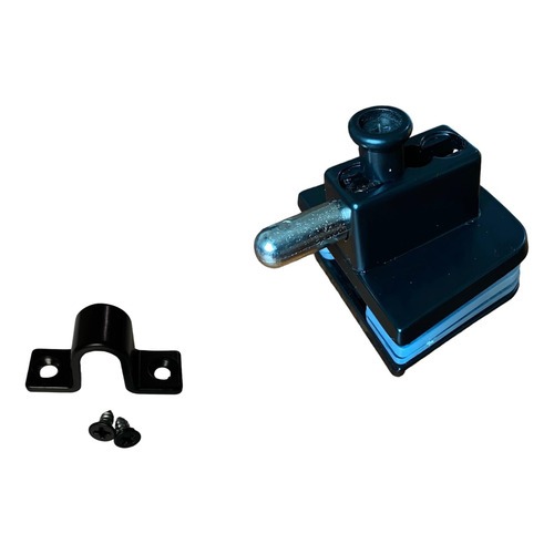 Trinco e Contra Trinco (Ferradura) para Vidro 8-10mm – Kit com 2 Peças em Zamac