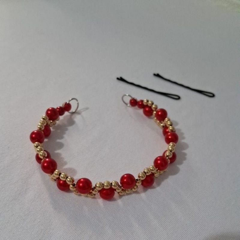 Porta Coque para Ballet e Ginástica – Pérolas com Strass, Flexível, Artesanal, Acessório Bailarina