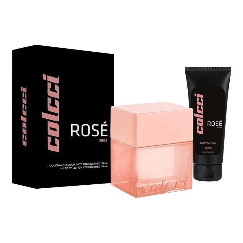 Kit Deo Colônia Colcci Rosé 100ml + Body Lotion 100ml Original Lacrado