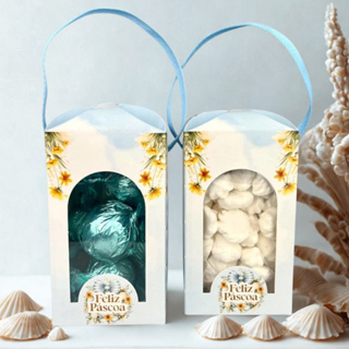 10 Caixas p/ Trufas, Pipocas e outros c/ Alça - Coleção SONHO DE PÁSCOA - Páscoa 2025-Embalagem-Chocolate-Presente. em Oferta na Shopee