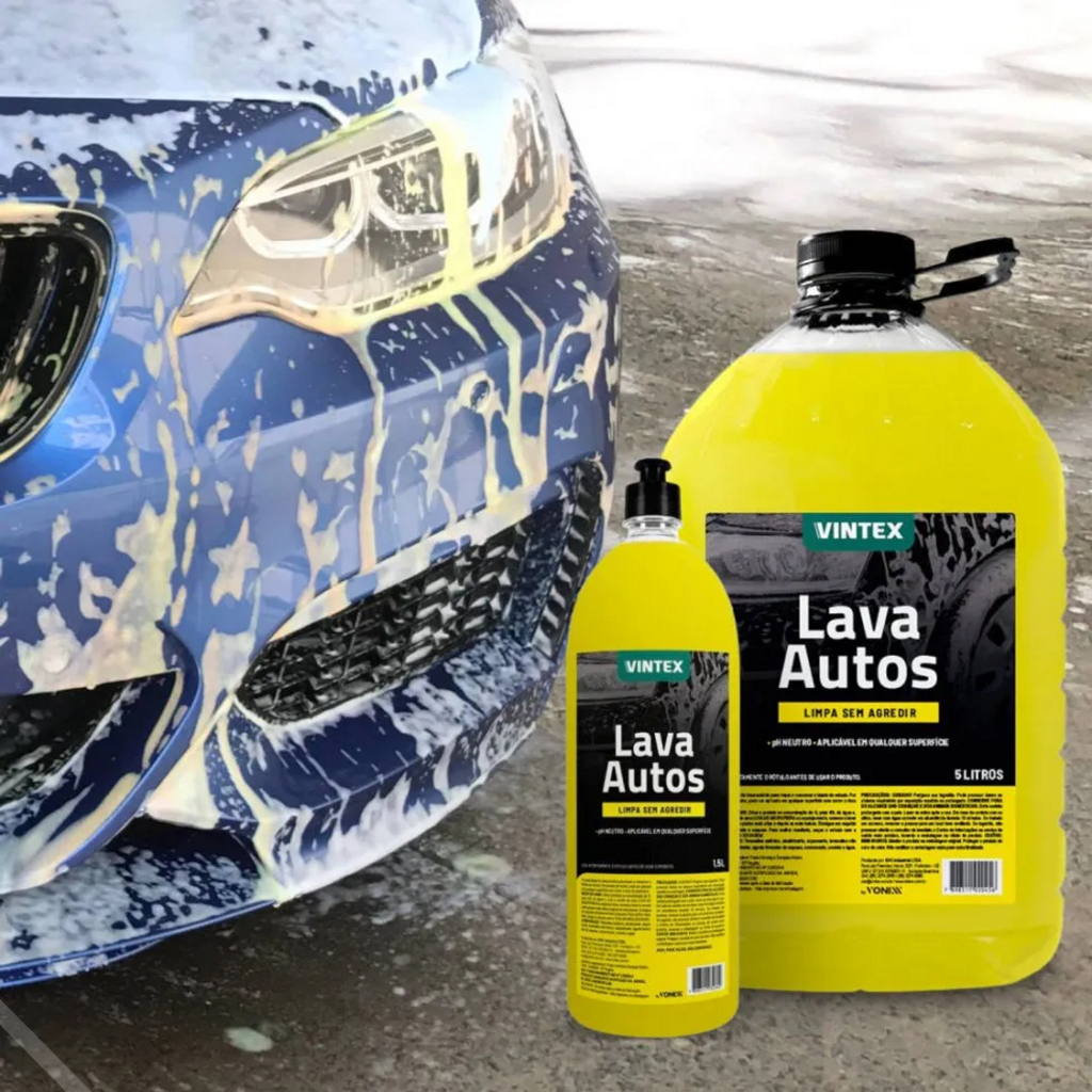 Lava Autos Neutro Concentrado Shampoo Automotivo 1,5L - Vintex