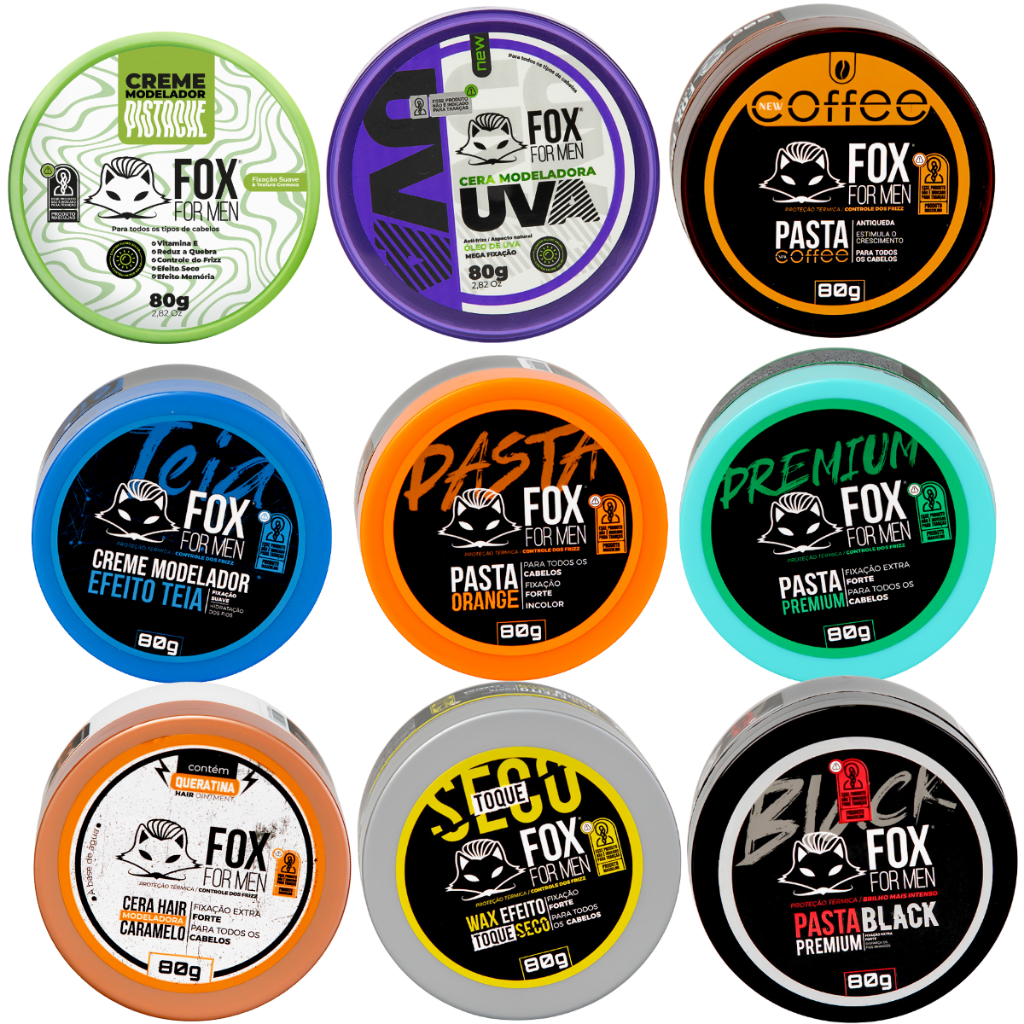 Pasta Modeladora Fox For Men 80g Monte Seu Kit Personalizado em Oferta na Shopee