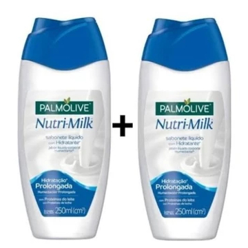 Kit 02 Sabonete Liquido Palmolive Nutrimilk 250ml