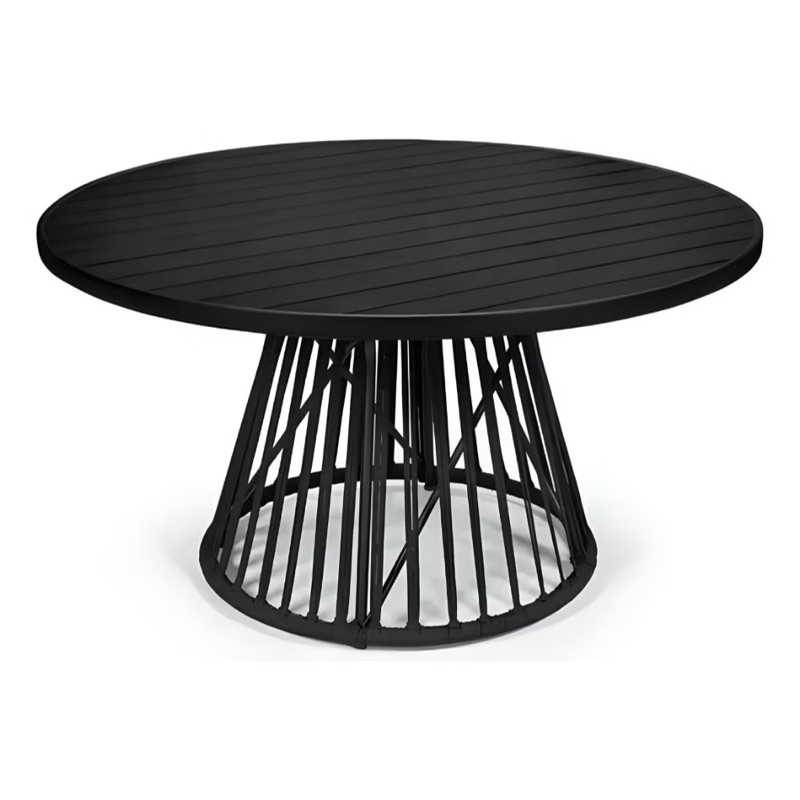 mesa ripada com tampo de alumínio em Oferta na Shopee