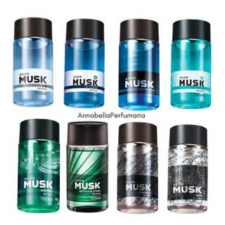 Combo 2 Perfumes Colônia Body Splash Musk masculino Avon 150ml Cada