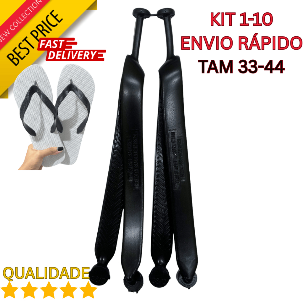 Kit 1-10 Correia LARGA PRETO Pares Correia para Chinelos de Tira de Cabresto
