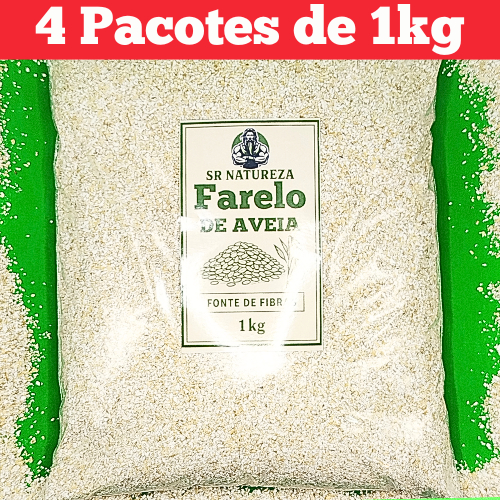 Farelo de Aveia 4kg - Sr Natureza Produtos Naturais em Oferta na Shopee