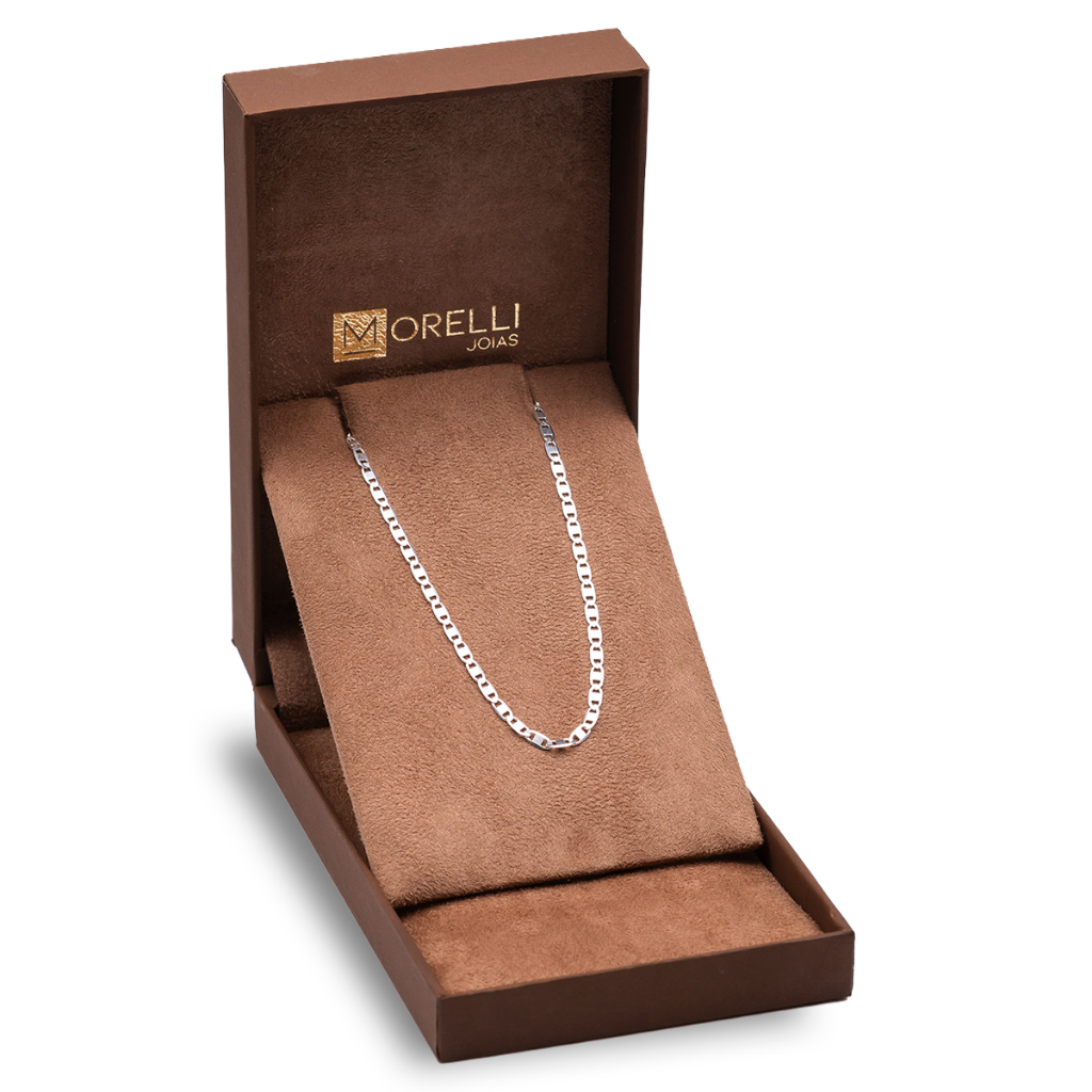 Corrente Piastrine Prata 925 60cm 2,5mm  Masculina - Original, Certificado, Garantia Vitalícia em Oferta na Shopee