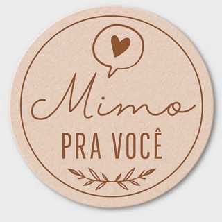 Etiqueta Adesivo Redondo “Mimo pra Você” – Embalagem Personalizada em Oferta na Shopee