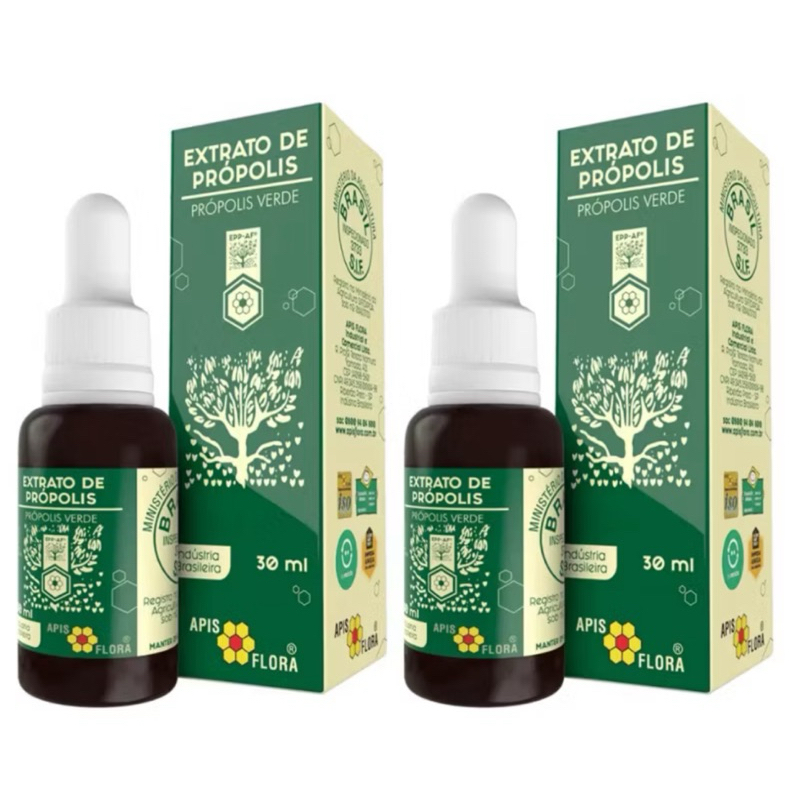 2x Extrato de Própolis Verde 30 ml Apis Flora em Oferta na Shopee