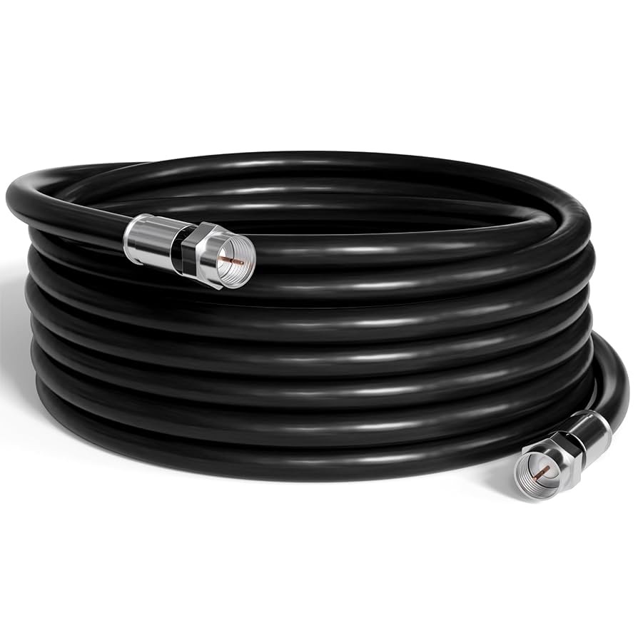 Cabo de Antena Preto RG6 Cabletech Coaxial Montado 1 a 30 Metros em Oferta na Shopee