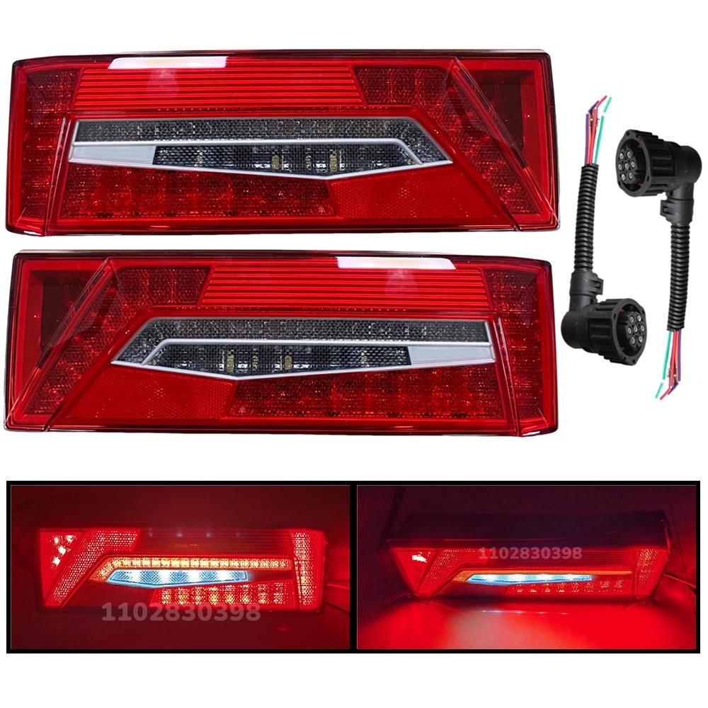 LANTERNA CAMINHÃO LED NOVA SCANIA NTG R40 24V  2860827 2860829 COM CHICOTE
