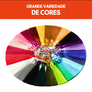 Pingente de Seda Tassel - 7.0 cm - Pacote com 10, 50 ou 100 unidades - Enfeite Decoração Casamento em Oferta na Shopee