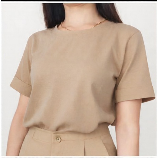 Blusa Feminina Laura Manga Curta em Oferta na Shopee