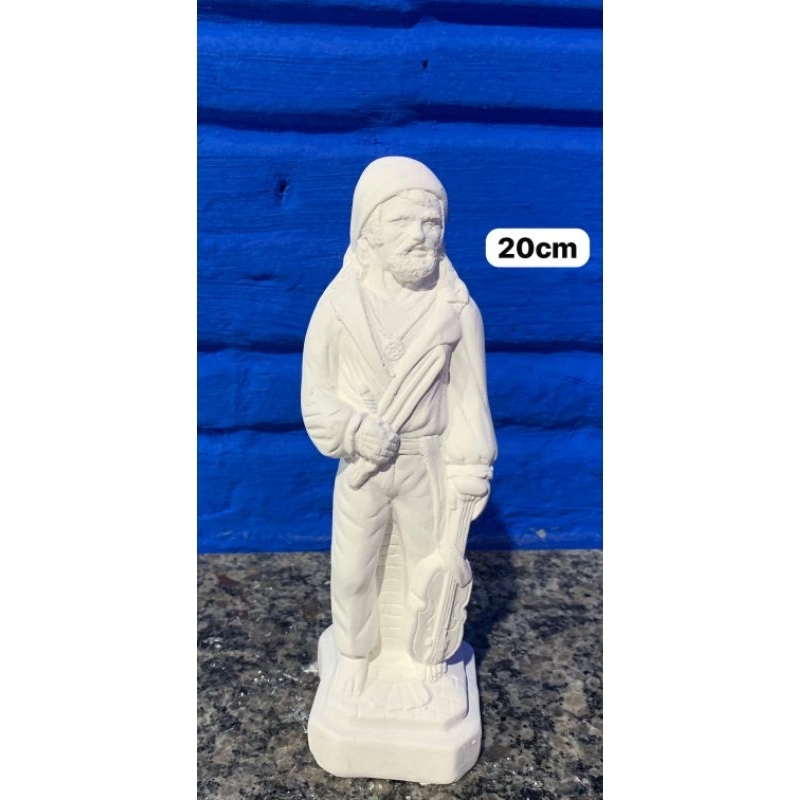 Imagem de Cigano Do Violino 20cm em gesso cru