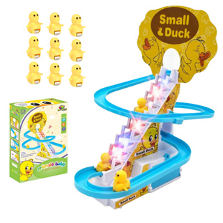 Brinquedo Pista Pato Patinho Escorrega Tobogã Escada Musical com Som e Led Menino e Menina Presente em Oferta na Shopee