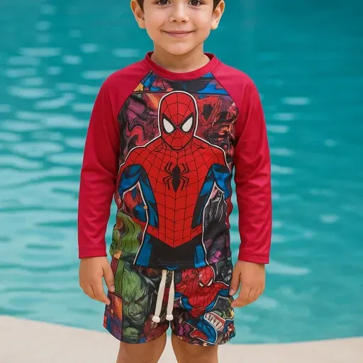 cueca sunga box forrado e blusa /conjunto sublimado de personagem variado pra meninos  TAM 2 AO 8