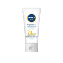 Protetor Solar Facial FPS 70 Nivea Sun Toque Seco Antissinais 40ml