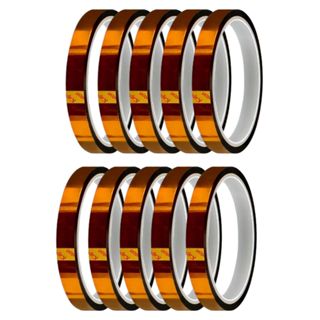 Fita Sublimatica Kapton Térmica de Poliamida Altas Temperaturas  33 Metros X 8MM Largura em Oferta na Shopee